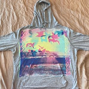 American eagle hoodie grey